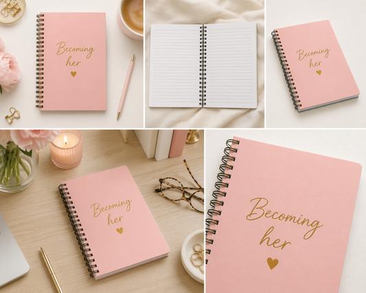 Becoming Her Spiral Journal