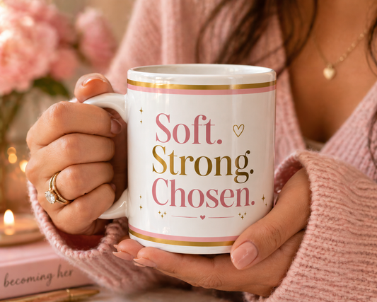 Soft. Strong. Chosen. Affirmation Mug 💖