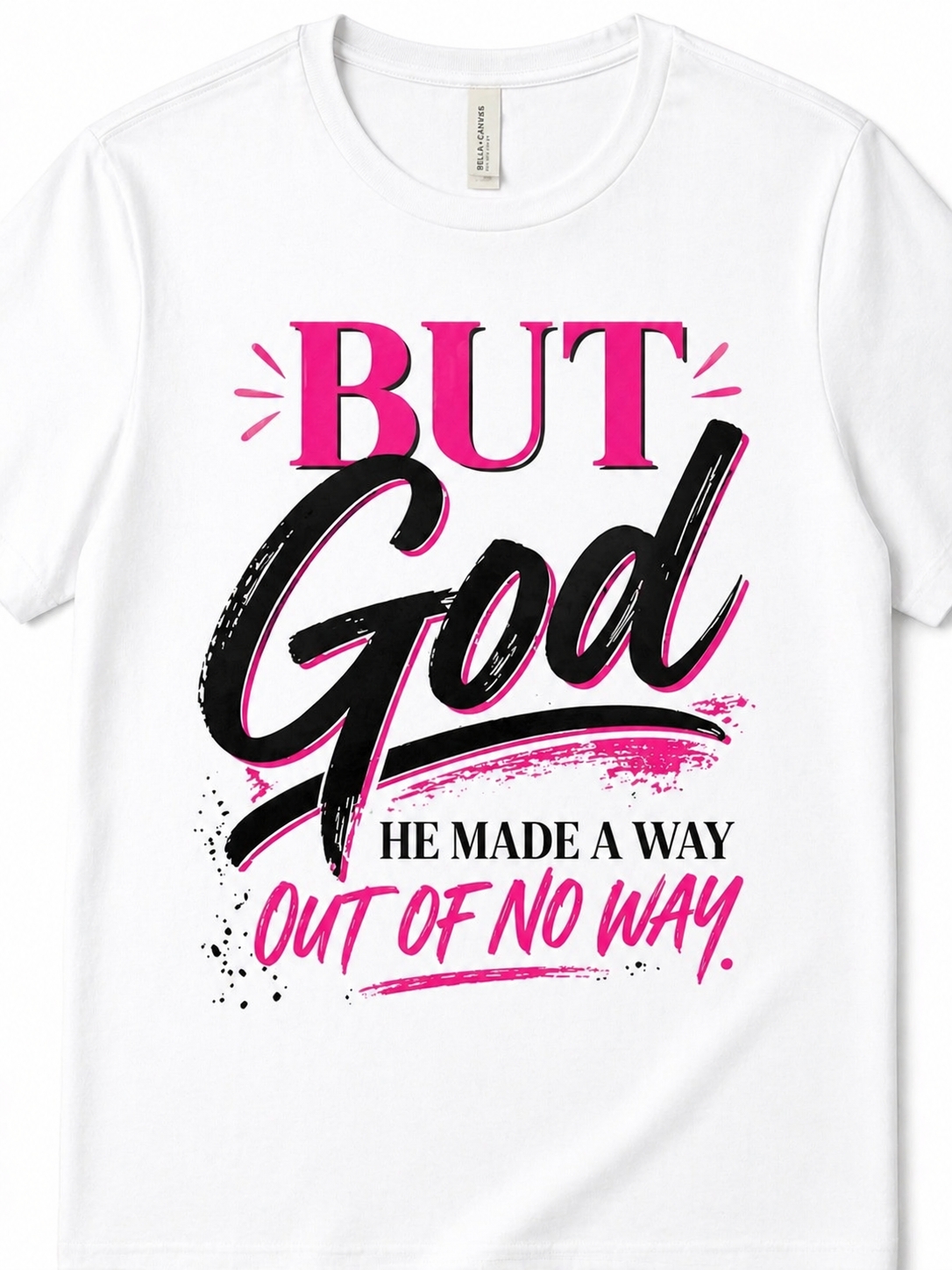 But God - He Made a Way White Tee
