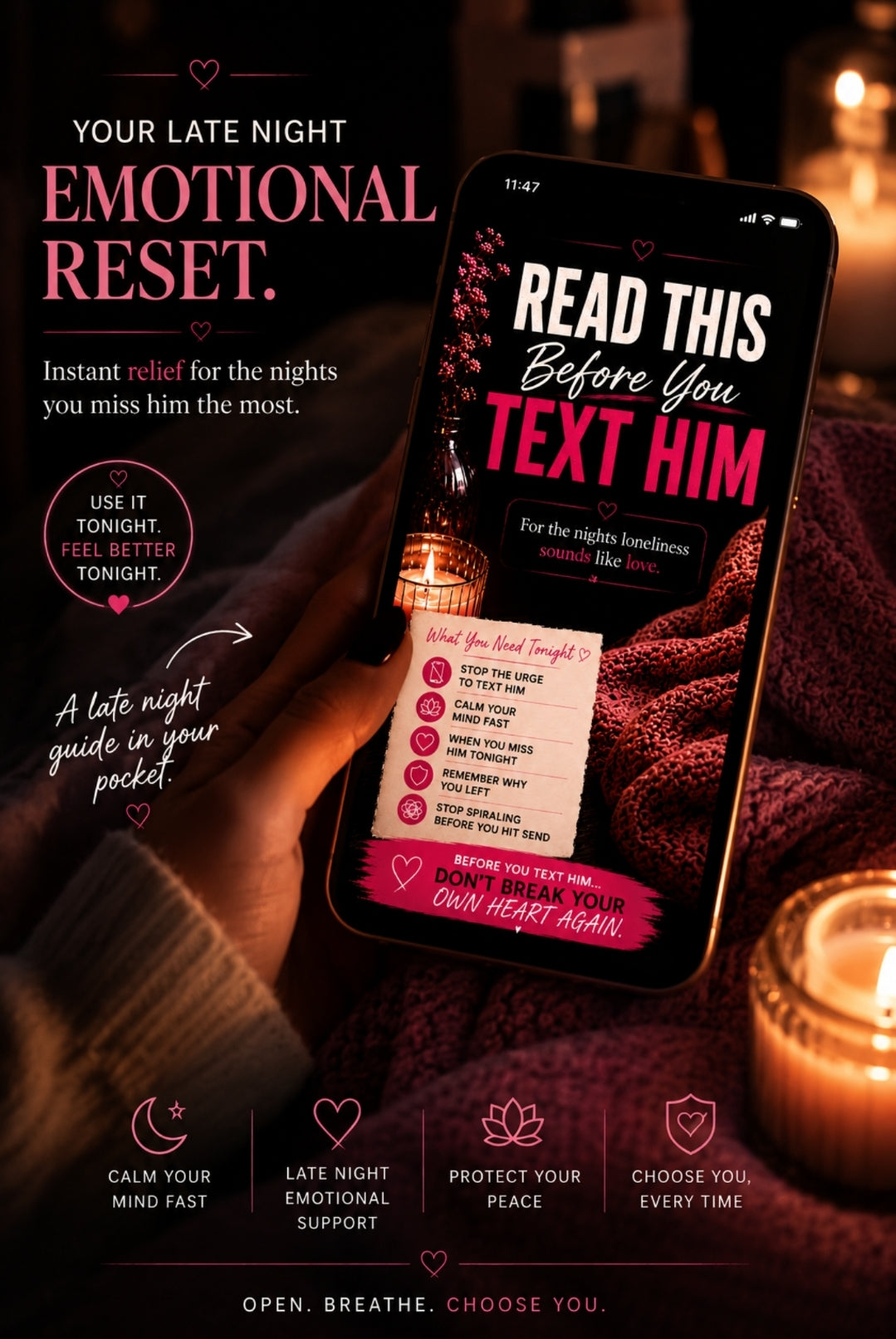 READ THIS BEFORE YOU TEXT HIM ✨️ Instant Download • Emotional Reset Ebook