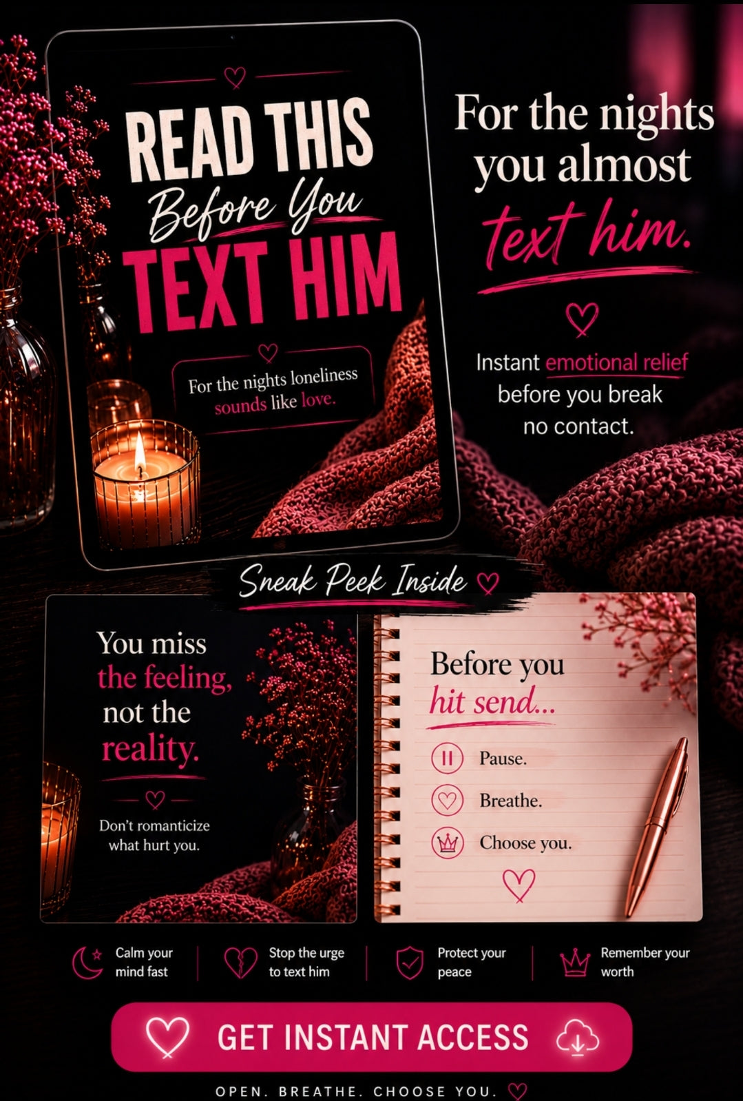 READ THIS BEFORE YOU TEXT HIM ✨️ Instant Download • Emotional Reset Ebook