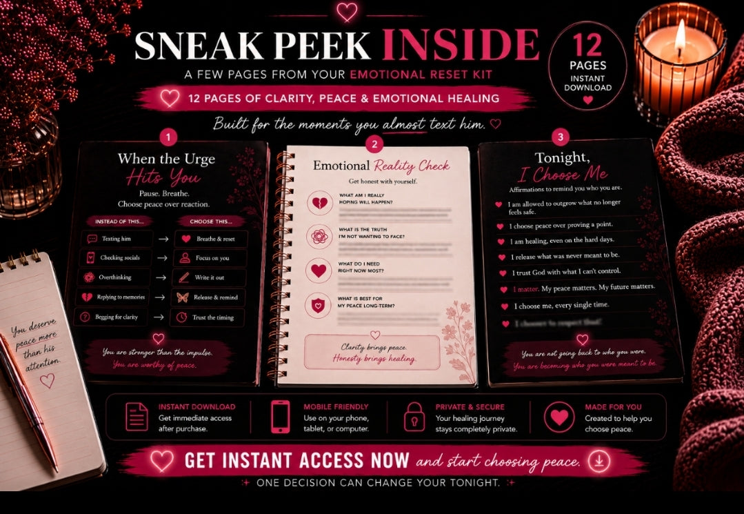 READ THIS BEFORE YOU TEXT HIM ✨️ Instant Download • Emotional Reset Ebook
